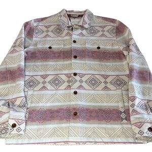 Lucky Brand Shacket Shirt Jacket Southwest Aztec Western 
Men’s Large